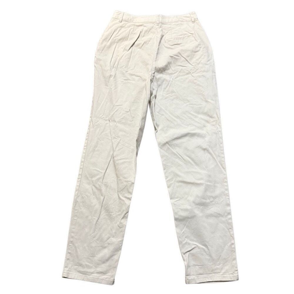 ASOS women’s beige high waisted trouser straight leg pants size 10